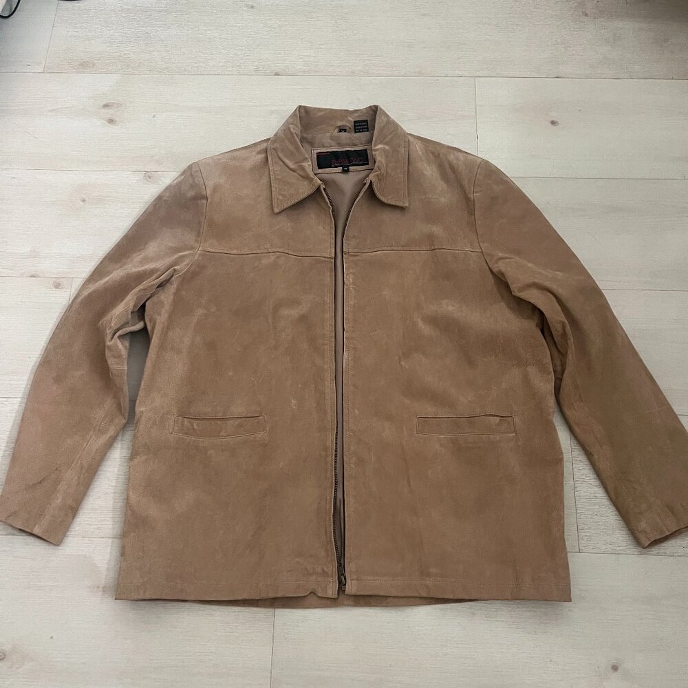 PHASE TWO Men's Tan Suede Jacket Size XL